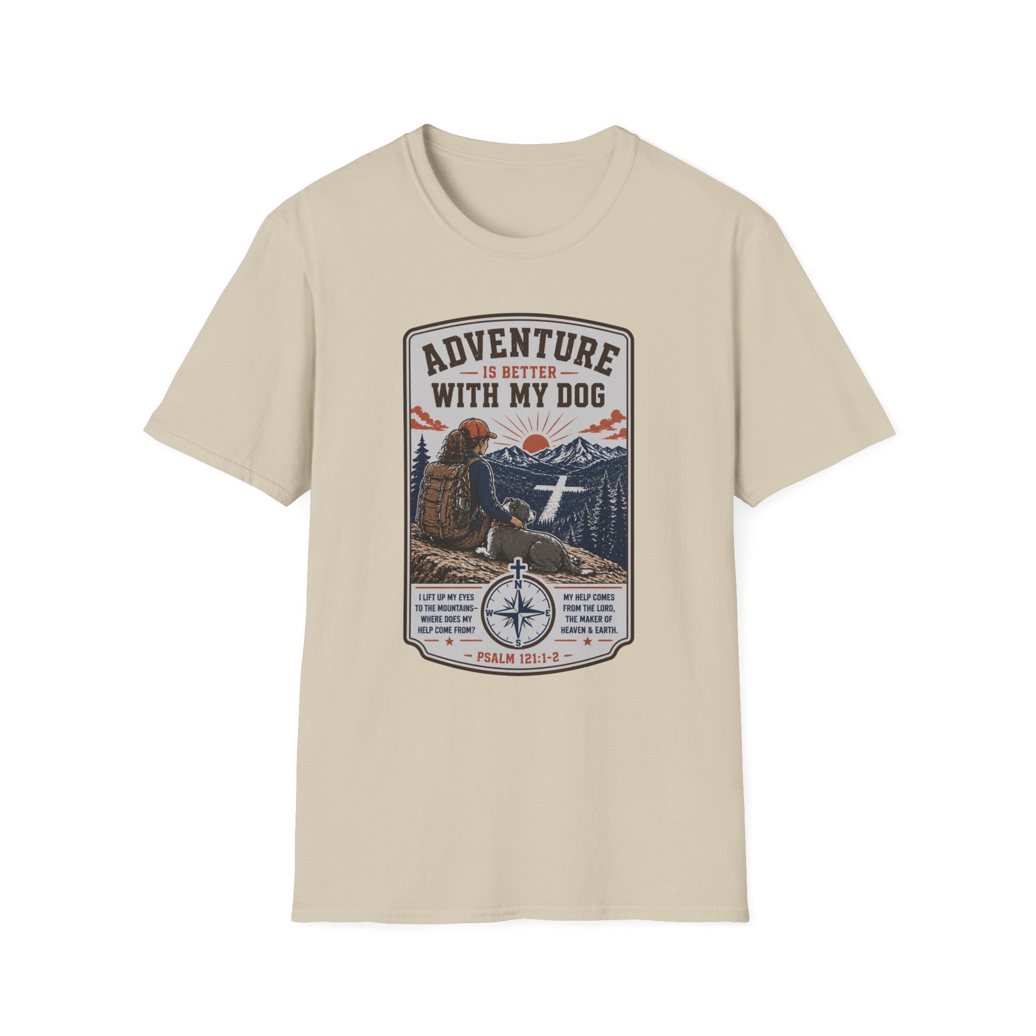 Adventure Is Better With My Dog T-Shirt — Hiking Dog Lover Tee