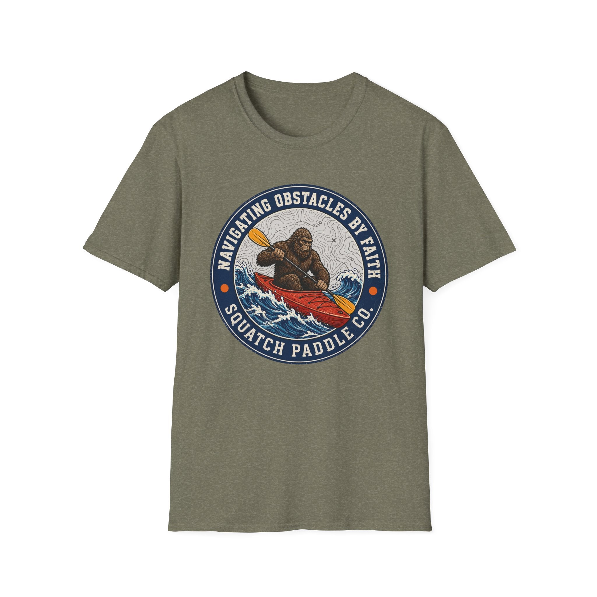 Navigating Obstacles Squatch Paddle Co T-Shirt