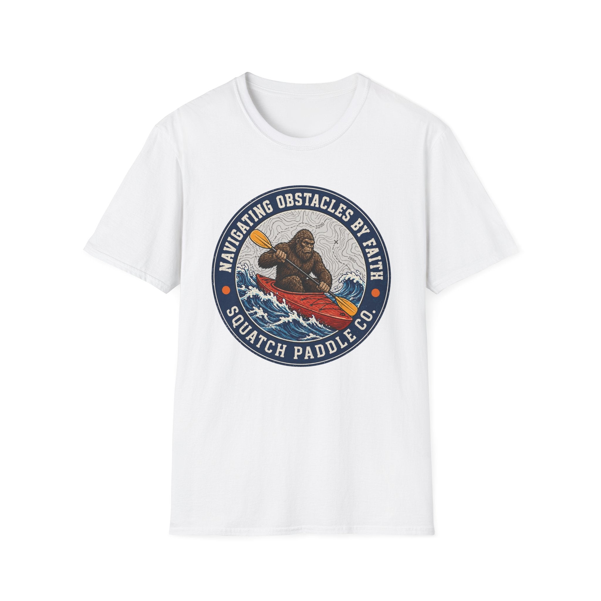 Navigating Obstacles Squatch Paddle Co T-Shirt