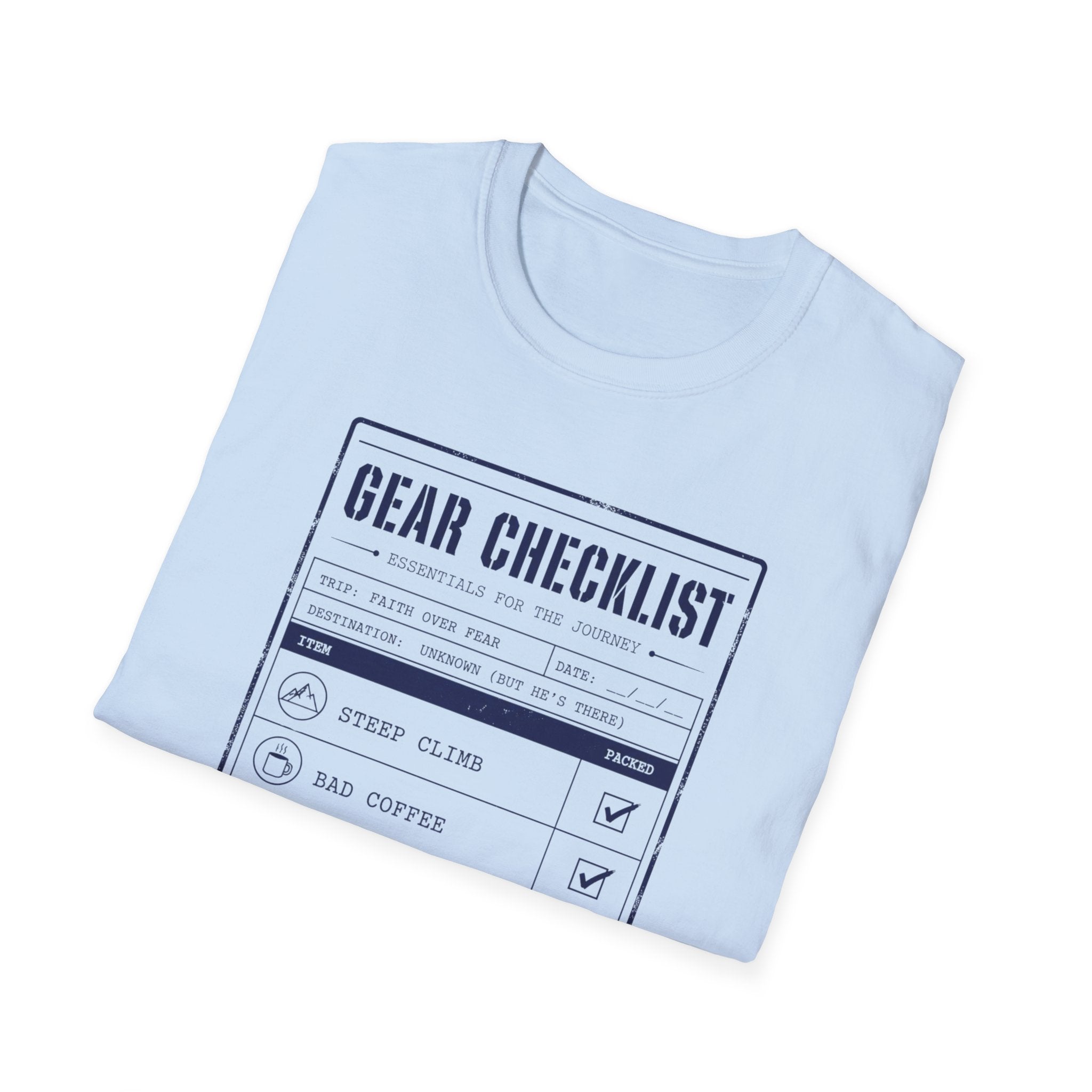 Gear Checklist Still Blessed T-Shirt