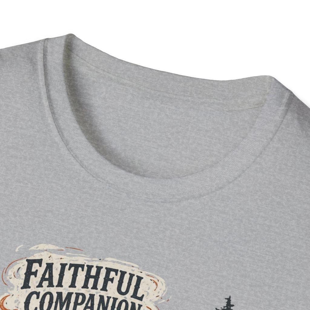 Faithful Companion Dog With Female T-Shirt