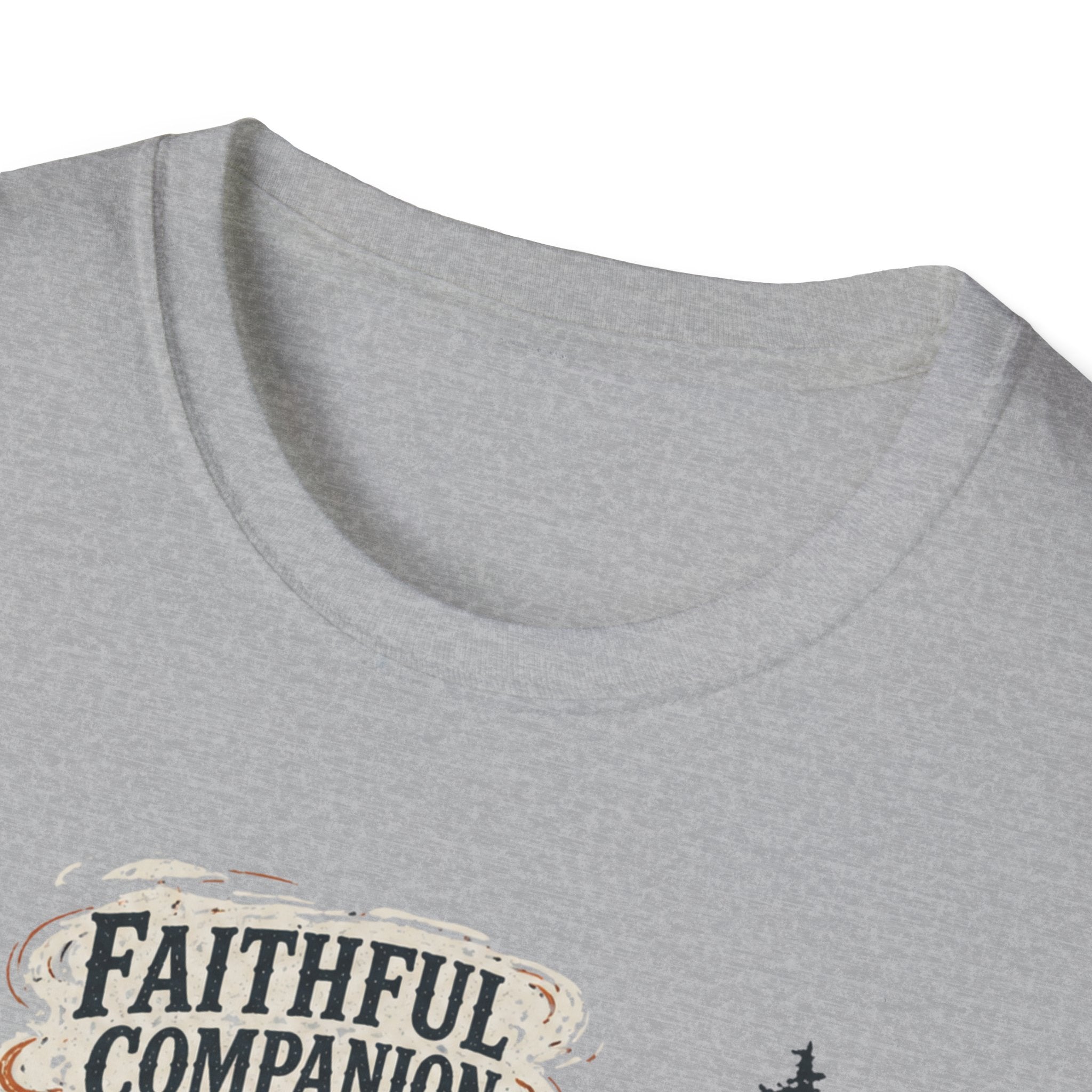 Faithful Companion Dog With Female T-Shirt