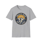 Walk By Faith Not By Sight Round Badge T-Shirt