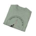 Adventure Is Better With My Dog Circle T-Shirt — Hiking Dog Lover Tee