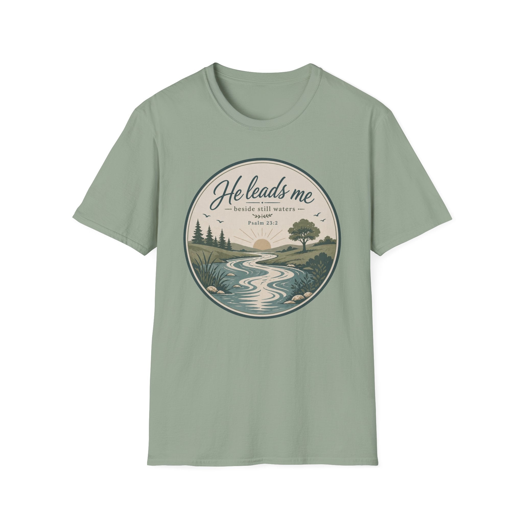 He Leads Me T-Shirt
