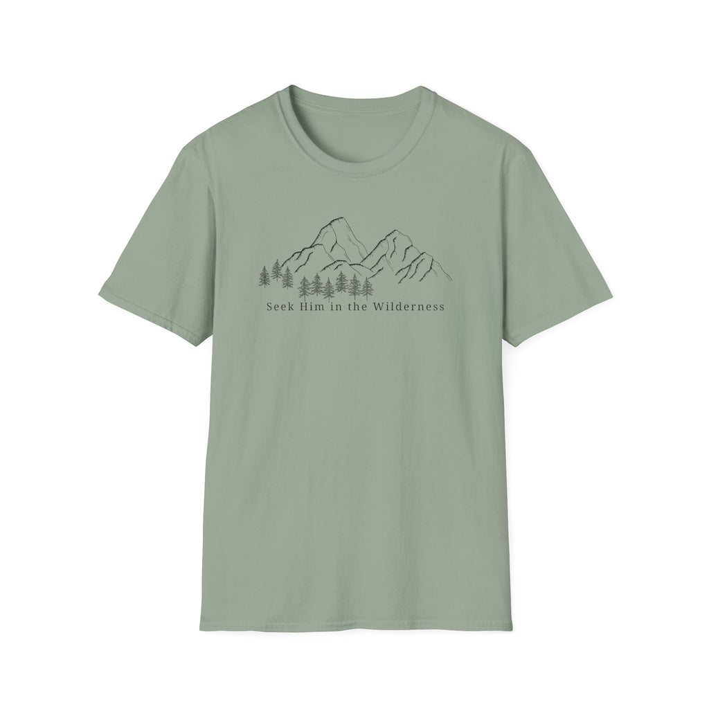 Seek Him In the Wilderness Black T-Shirt