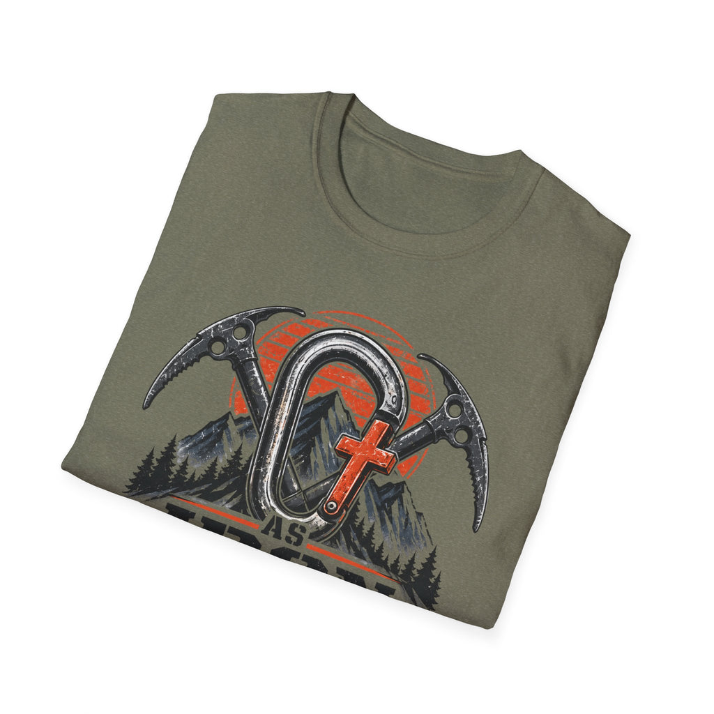 Iron Sharpens Iron Mountain Carabiner T-Shirt
