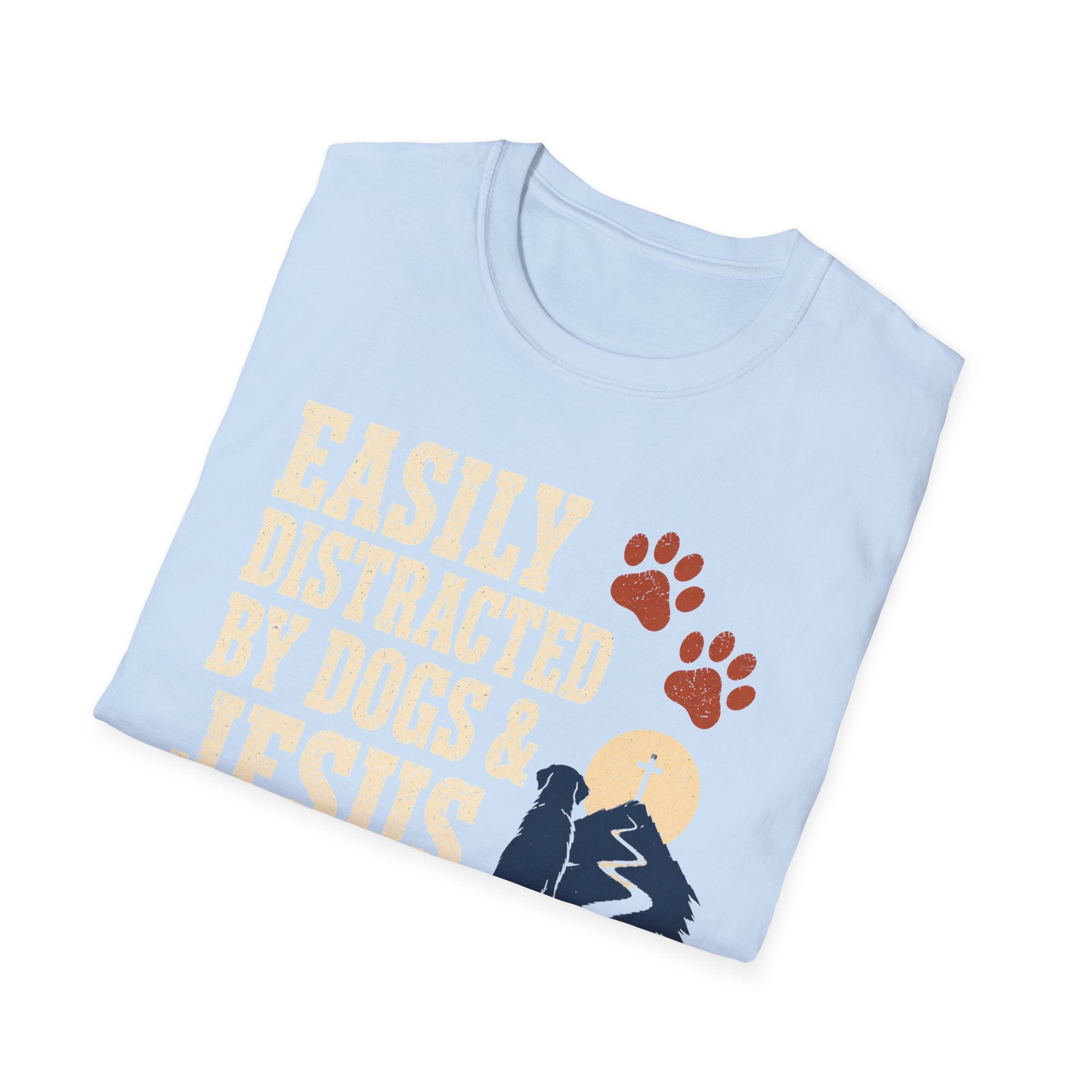Easily Distracted Dogs & Jesus T-Shirt