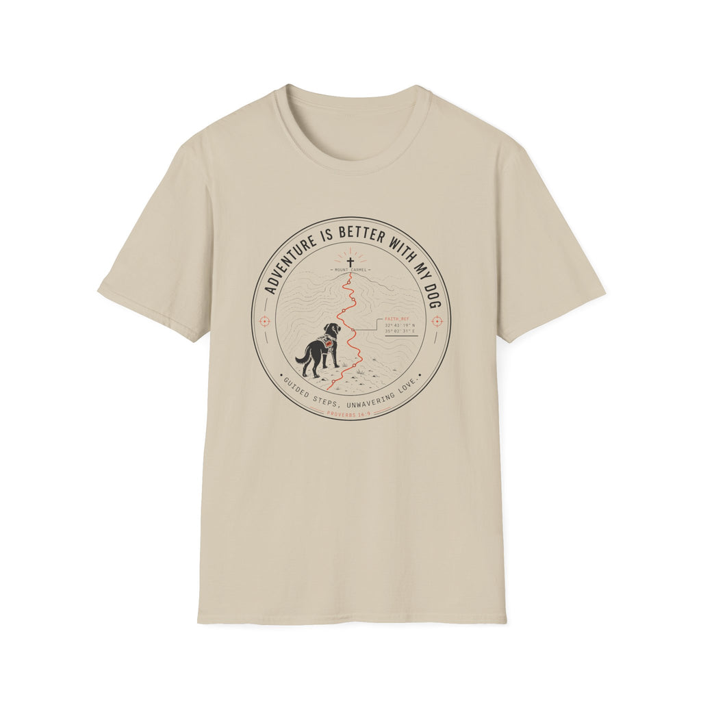 Adventure Is Better With My Dog Circle T-Shirt — Hiking Dog Lover Tee