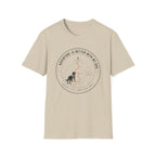Adventure Is Better With My Dog Circle T-Shirt — Hiking Dog Lover Tee