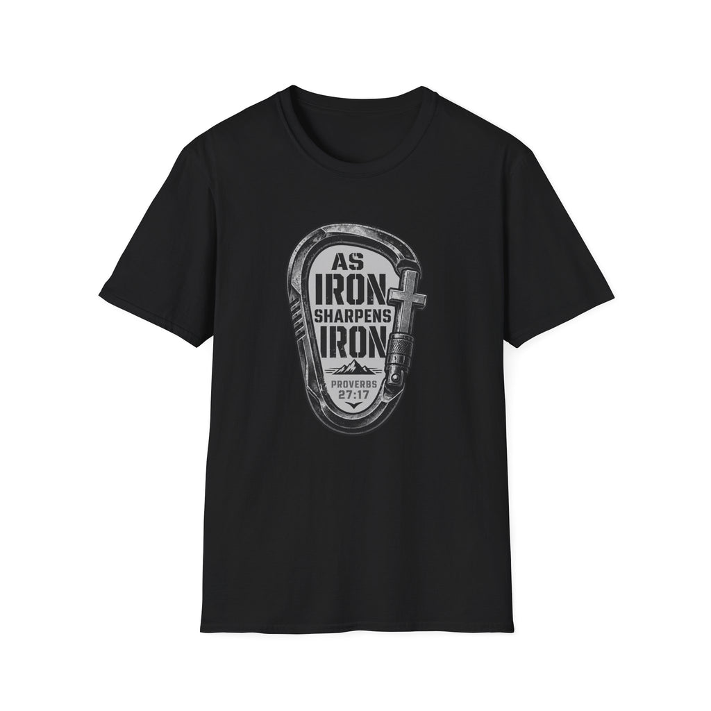 As Iron Sharpens Iron Carabiner T-Shirt