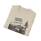 Faithful Companion Dog With Female T-Shirt