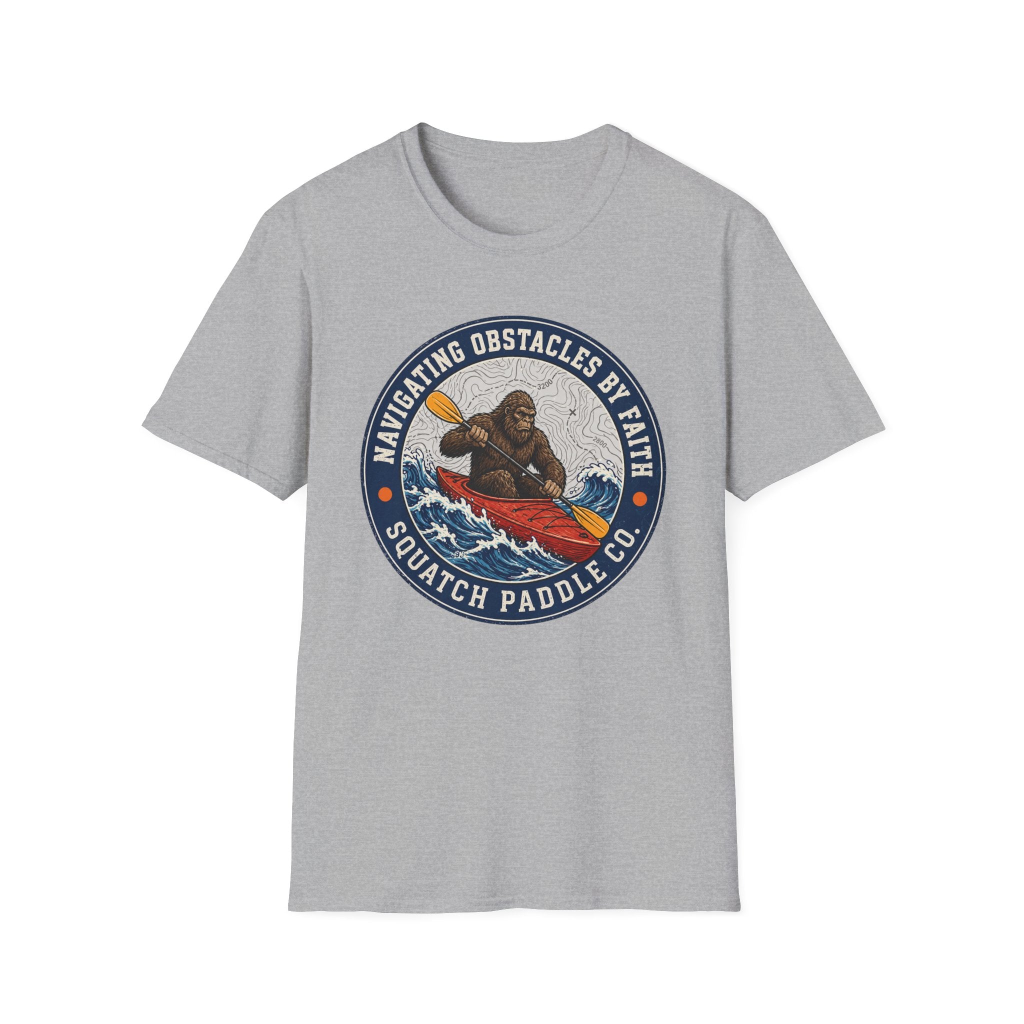 Navigating Obstacles Squatch Paddle Co T-Shirt