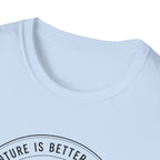 Adventure Is Better With My Dog Circle T-Shirt — Hiking Dog Lover Tee