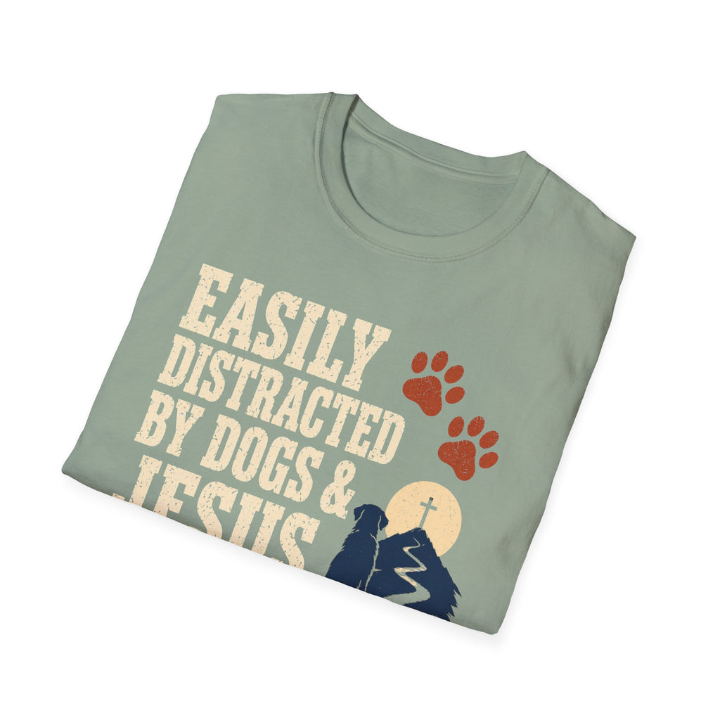 Easily Distracted Dogs & Jesus T-Shirt