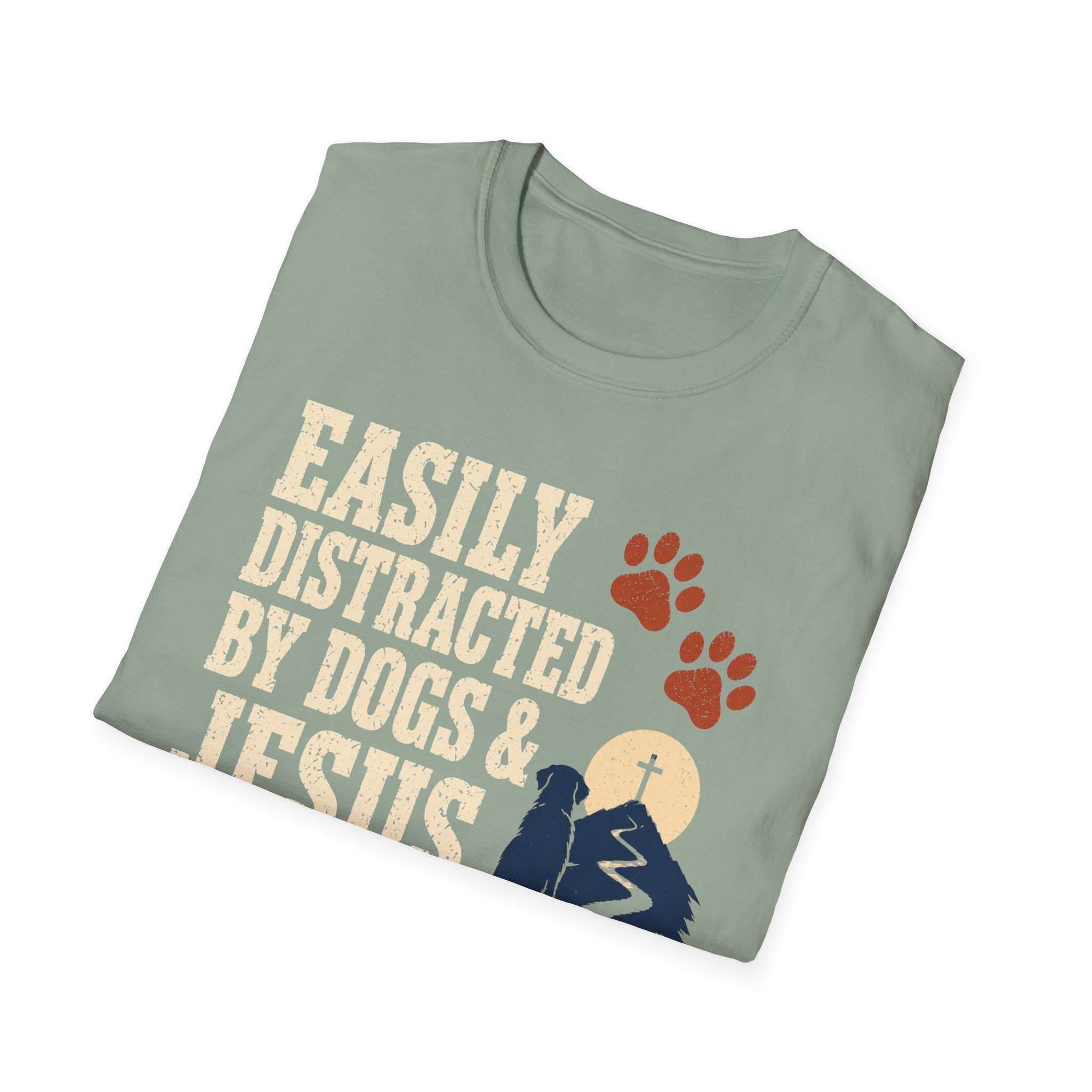 Easily Distracted Dogs & Jesus T-Shirt