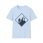 Bigfoot on Mountain Cross T-Shirt