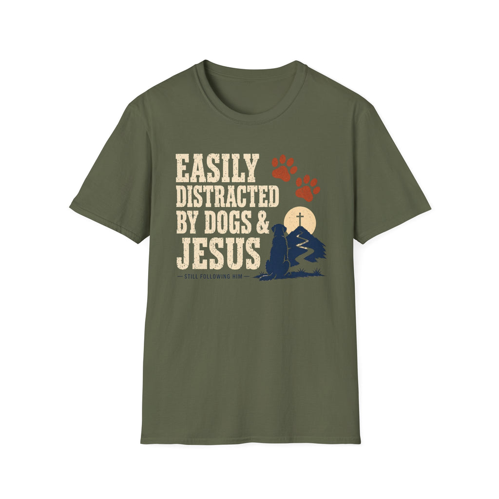 Easily Distracted Dogs & Jesus T-Shirt