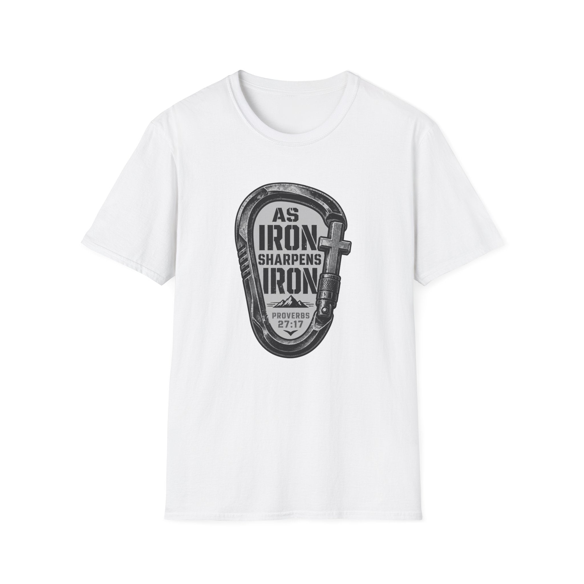 As Iron Sharpens Iron Carabiner T-Shirt