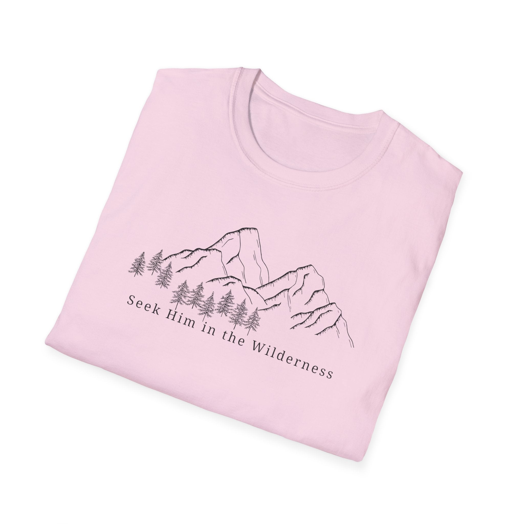 Seek Him In the Wilderness Black T-Shirt