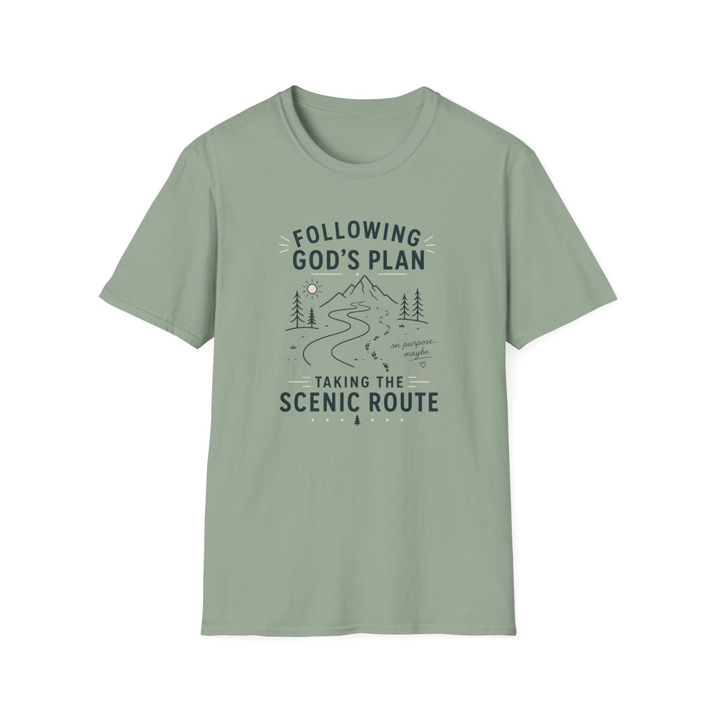 Following Gods Plan Scenic Route T-Shirt