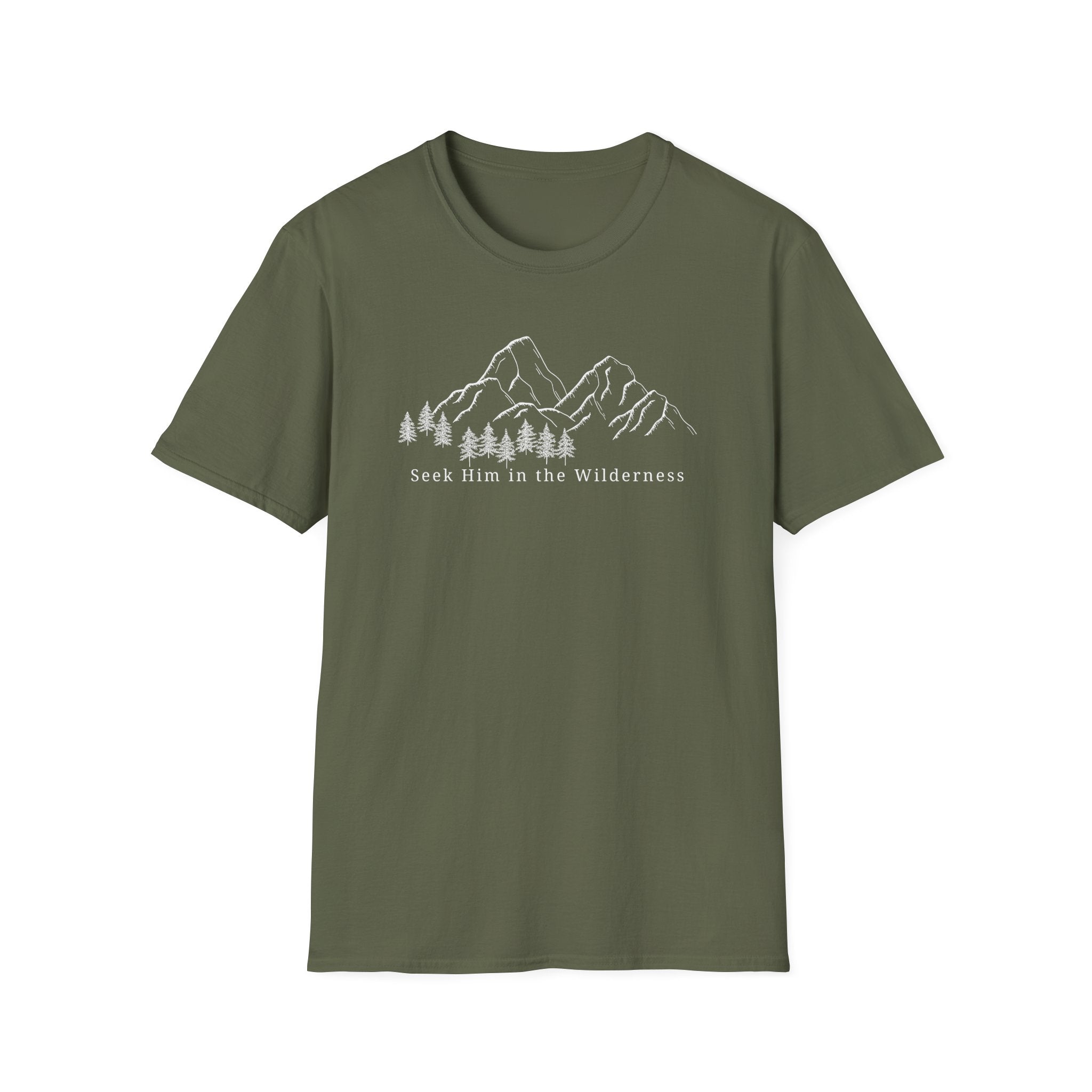 Seek Him In The Wilderness White T-Shirt
