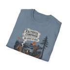 Faithful Companion Dog With Female T-Shirt
