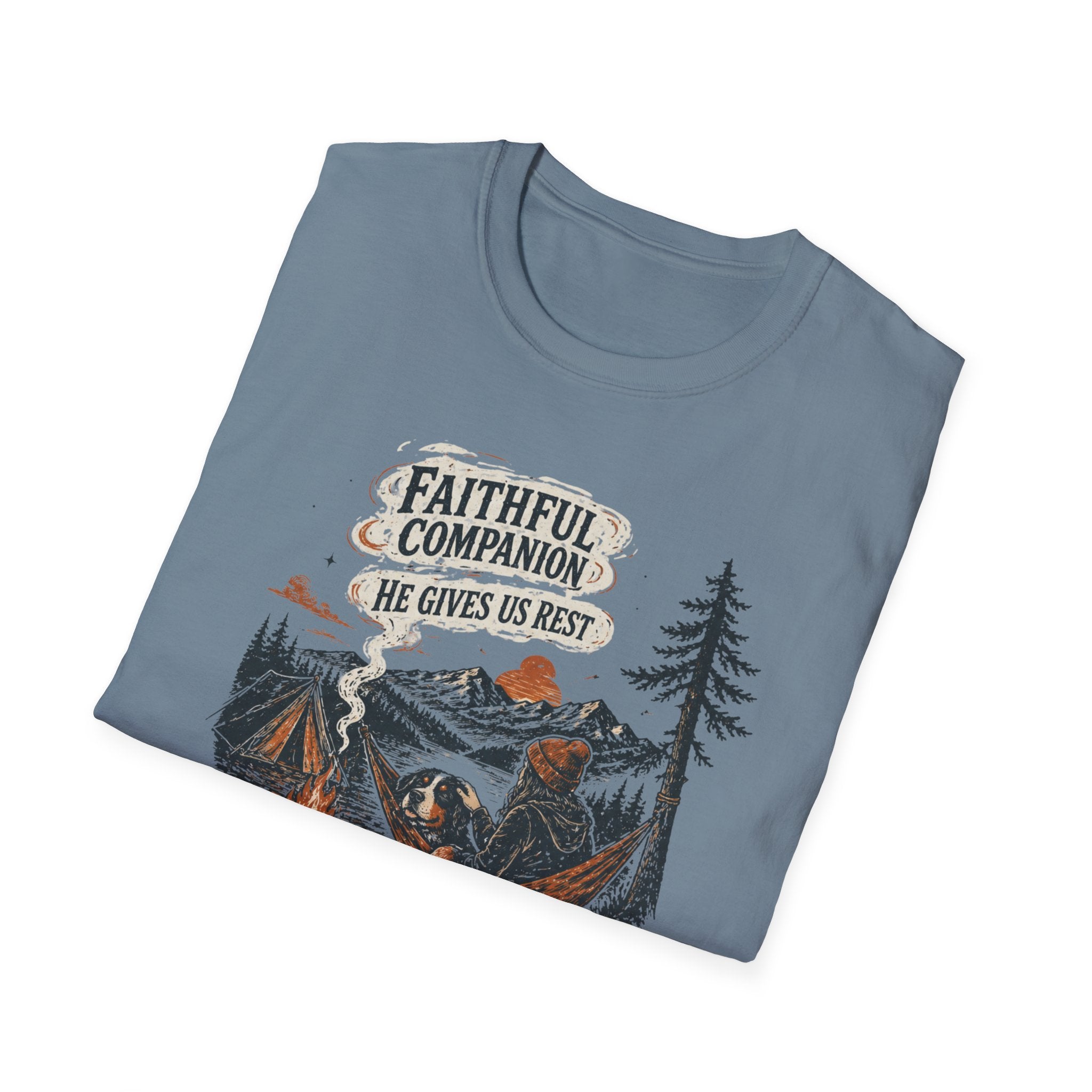 Faithful Companion Dog With Female T-Shirt