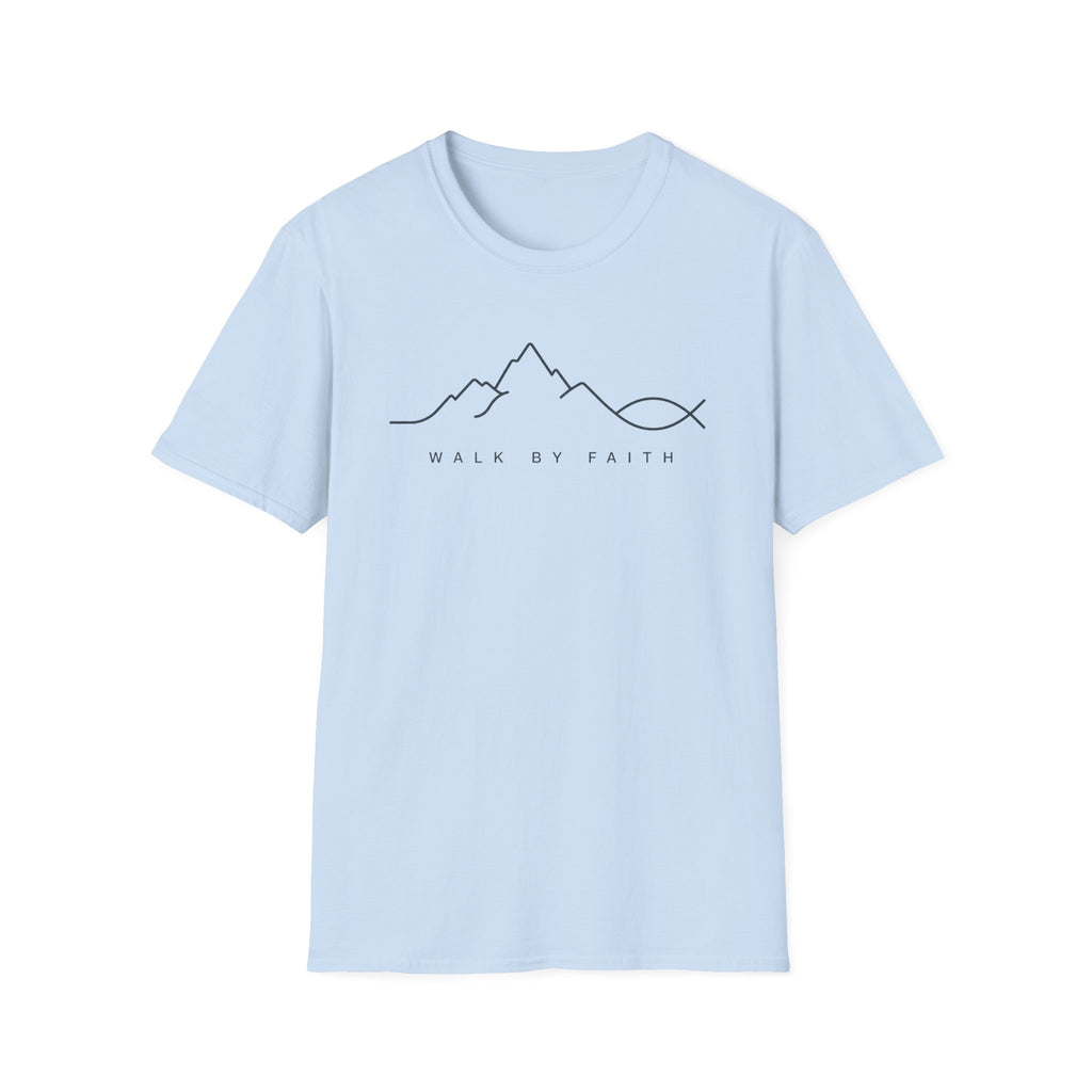 Walk By Faith Line Art T-shirt