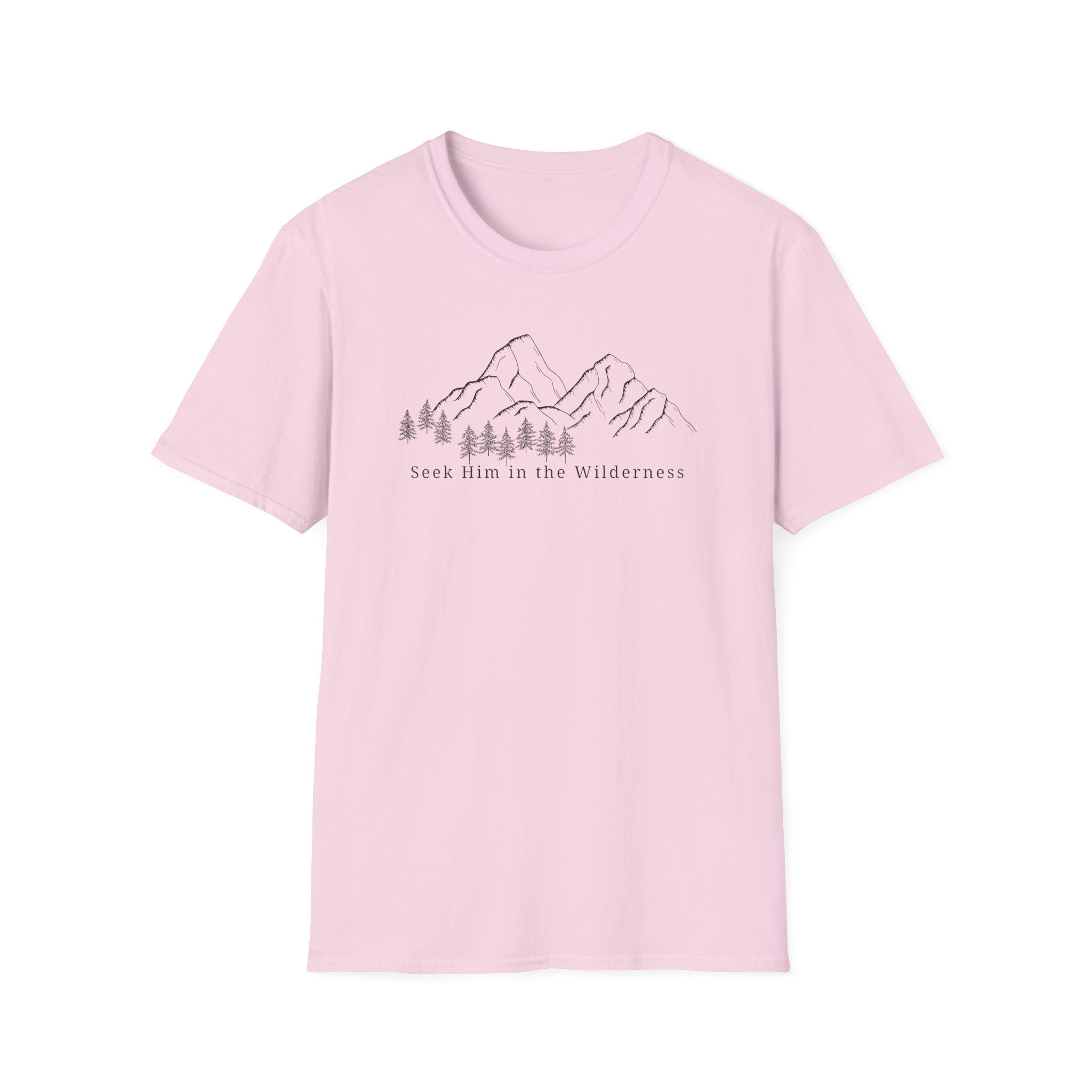Seek Him In the Wilderness Black T-Shirt