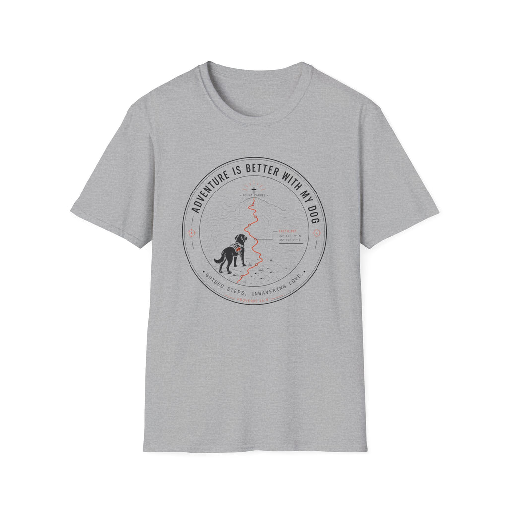 Adventure Is Better With My Dog Circle T-Shirt — Hiking Dog Lover Tee