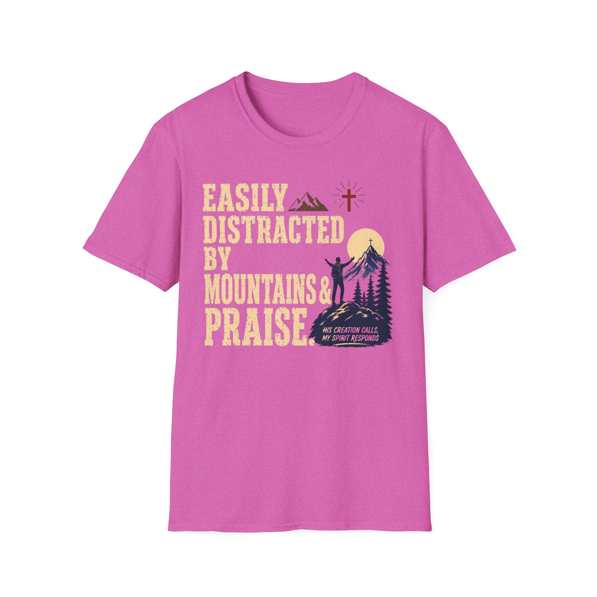 Easily Distracted Mountains & Praise T-Shirt