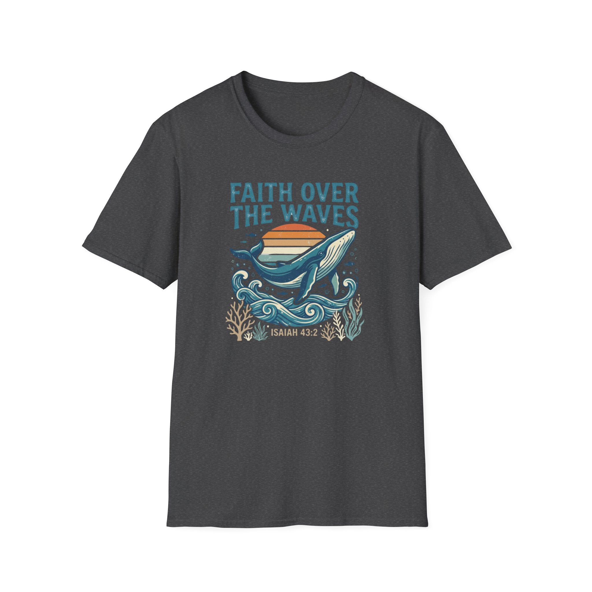 Whale Faith Over The Waves T-Shirt