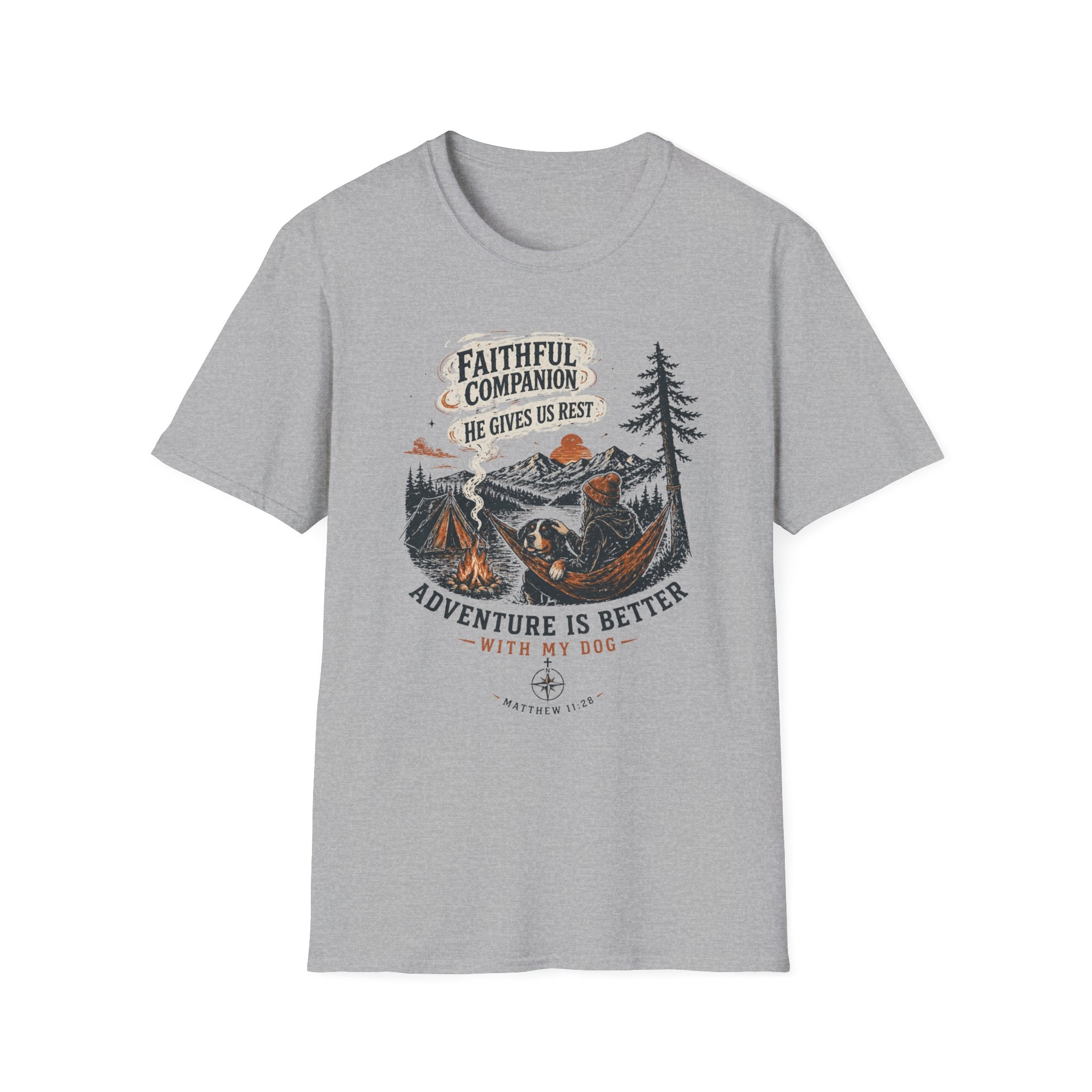 Faithful Companion Dog With Female T-Shirt
