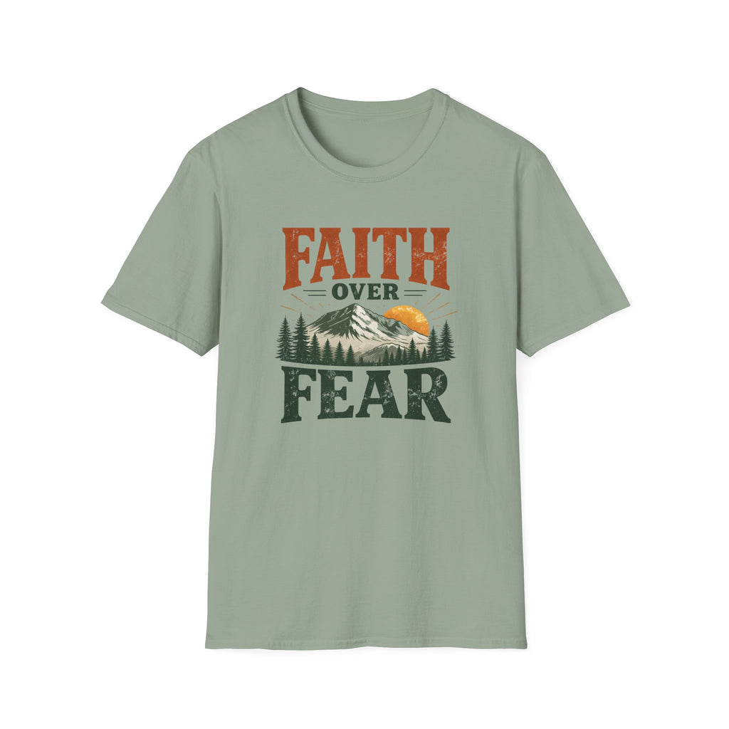 Faith Over Fear Rugged Mountain T-Shirt