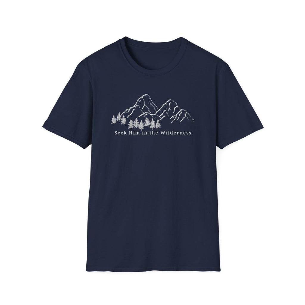 Seek Him In The Wilderness White T-Shirt