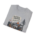 Faithful Companion Dog With Female T-Shirt