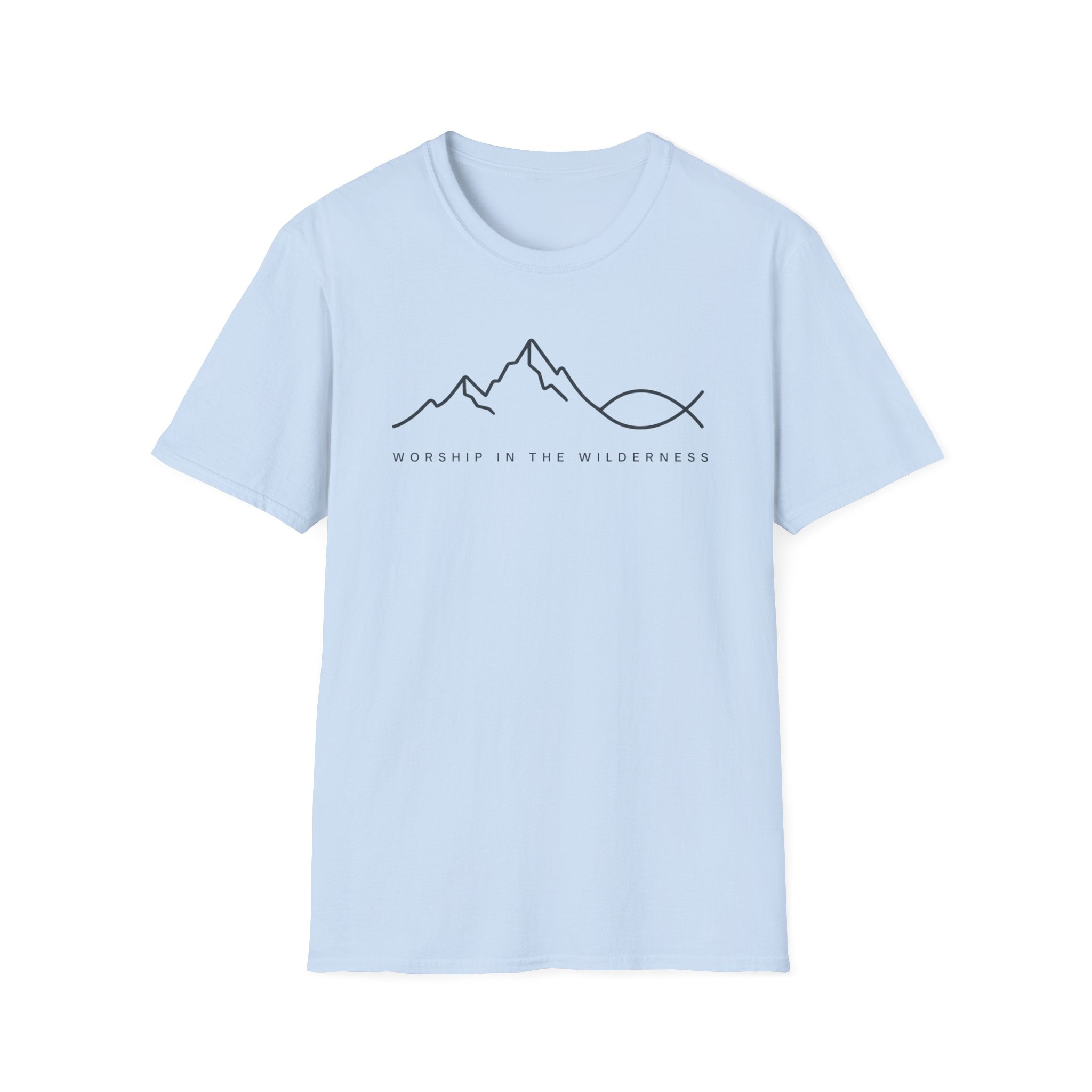 Worship in The Wilderness Line Art T-Shirt