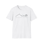 Stay Faithful Stay Wild Line Art Paw Print T-Shirt