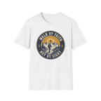 Walk By Faith Not By Sight Round Badge T-Shirt