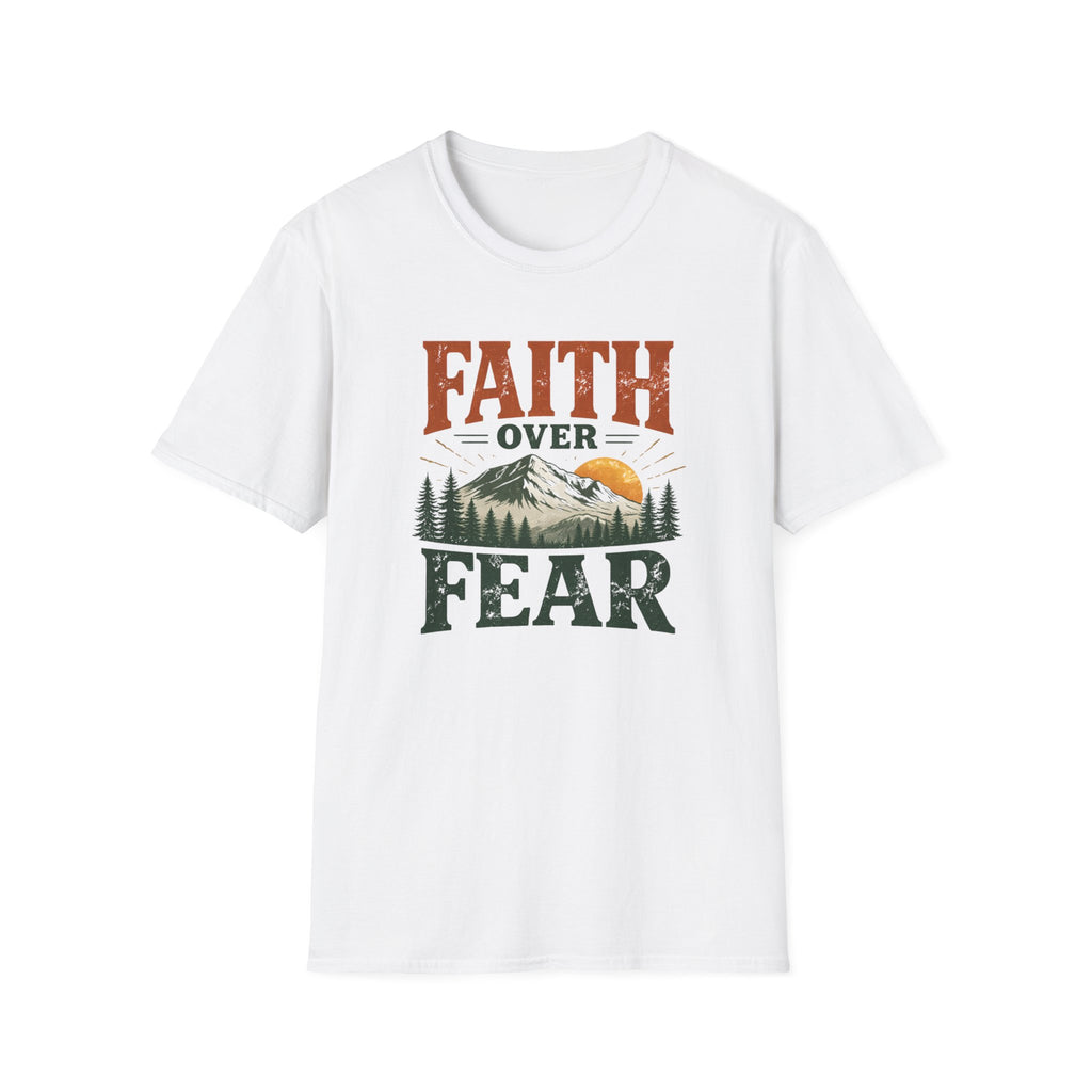 Faith Over Fear Rugged Mountain T-Shirt