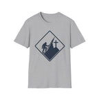 Bigfoot on Mountain Cross T-Shirt