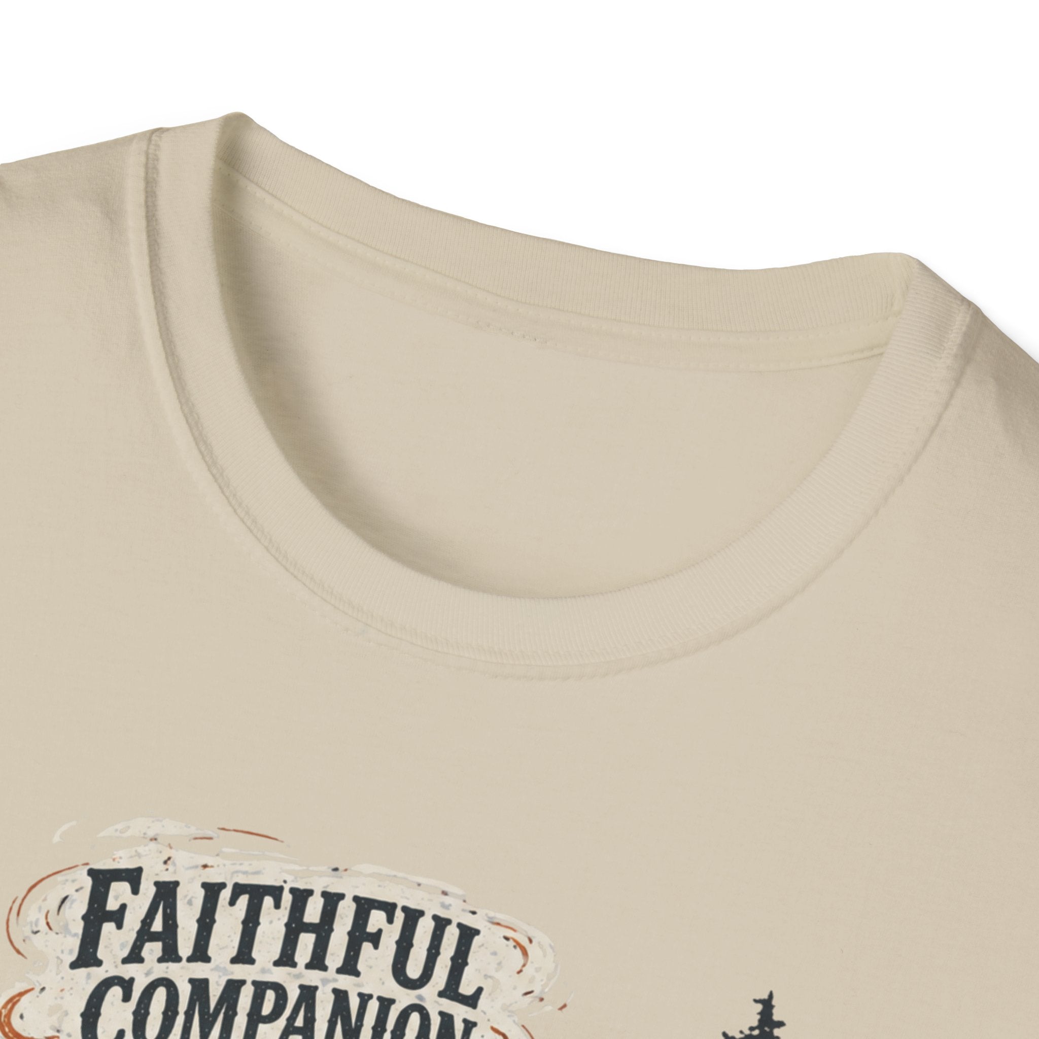 Faithful Companion Dog With Female T-Shirt