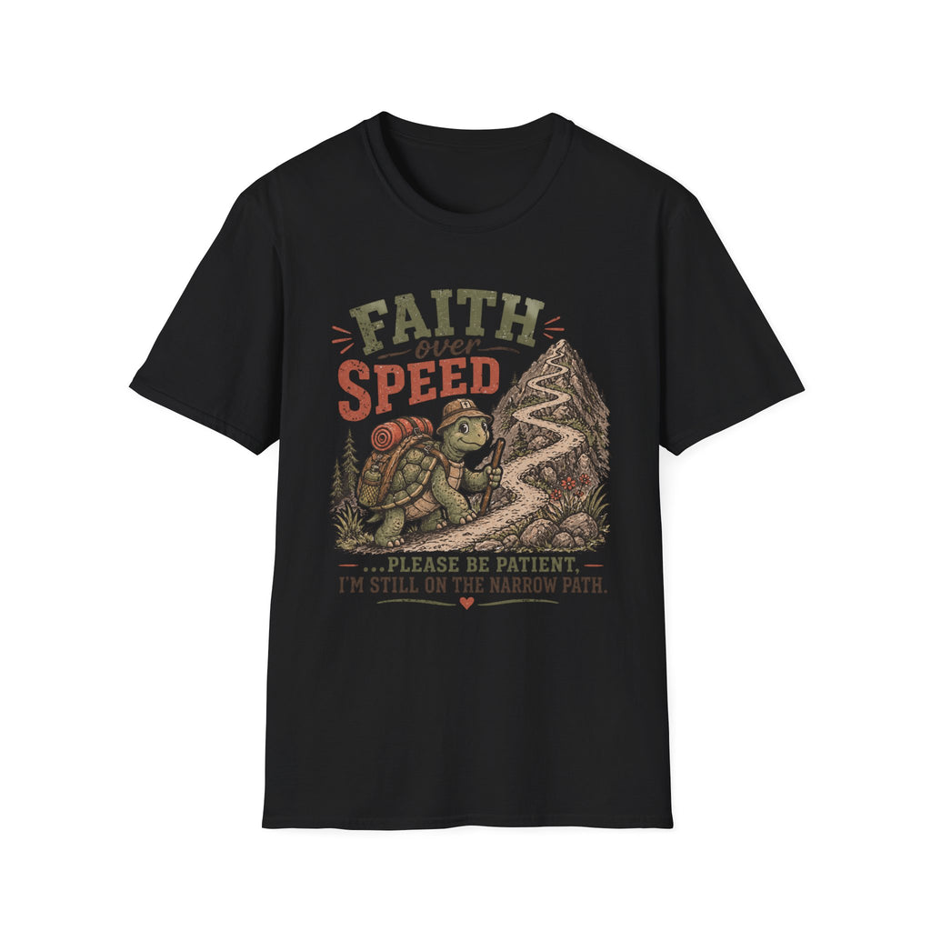 Faith Over Speed Turtle T-Shirt
