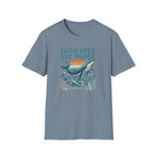 Whale Faith Over The Waves T-Shirt