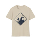 Bigfoot on Mountain Cross T-Shirt