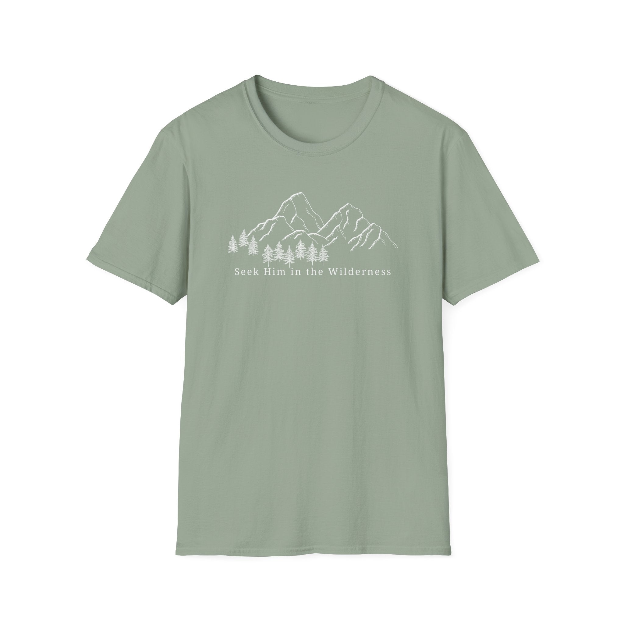 Seek Him In The Wilderness White T-Shirt