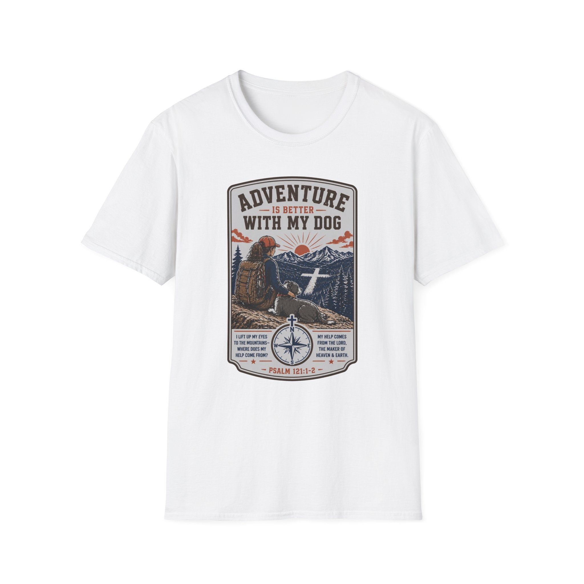 Adventure Is Better With My Dog T-Shirt — Hiking Dog Lover Tee