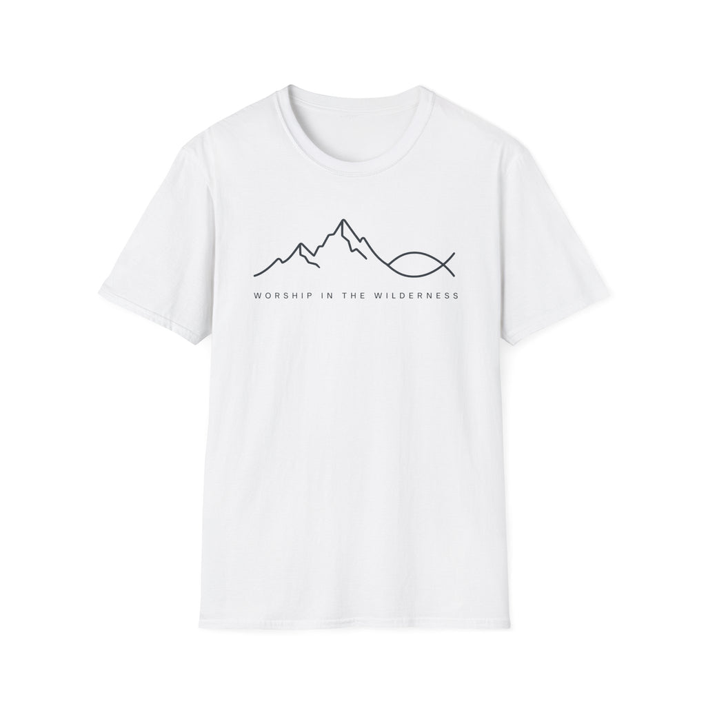 Worship in The Wilderness Line Art T-Shirt