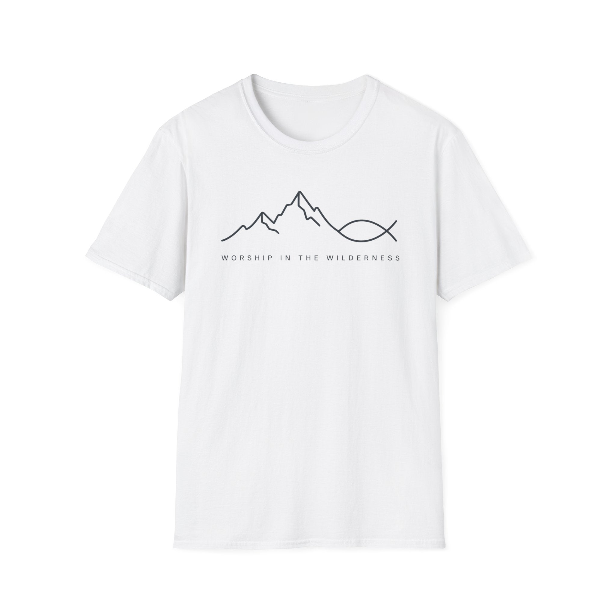 Worship in The Wilderness Line Art T-Shirt